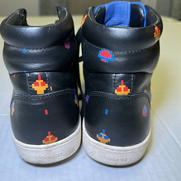 Coach x Atari Blue Black High Top Sneakers Men’s Size 9.5 - Picture 11 of 12